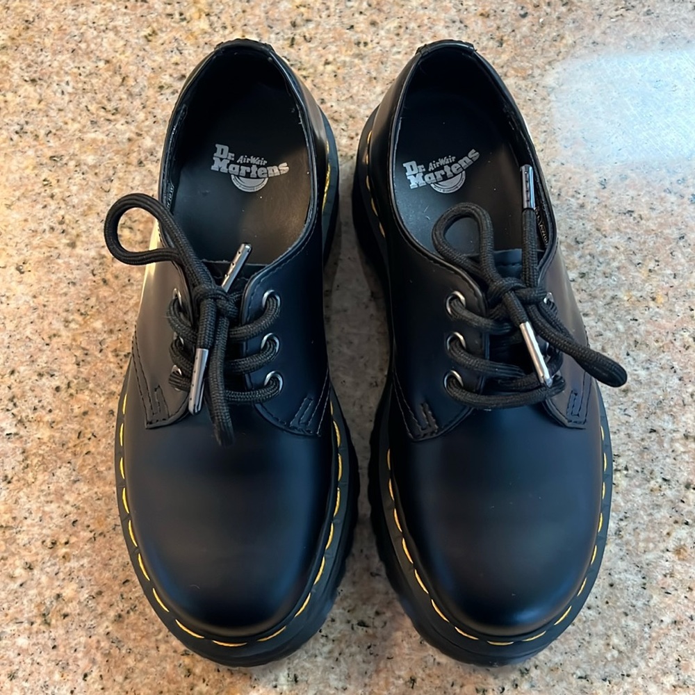 Dr. Martens quad platform derby shoes